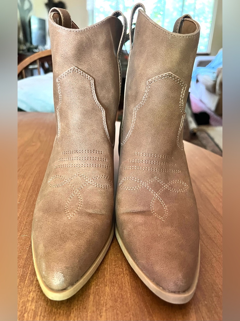Rachel Zoe Rocky 8.5 Brown Western Ankle Boots